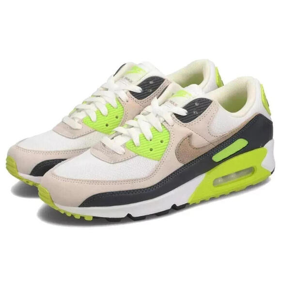 Nike Air Max 90 Shoes White Cyber Dark Smoke Gray  DM0029-107 Men\'s Size 9.5 main image 7